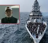 PM Narendra Modi commissions Three WarShips in Mumbai