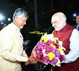 Amit Shah Visits Undavalli, Hosts Dinner with Chandrababu Naidu