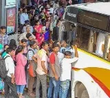 Sankranti Holidays End, Heavy Crowds at Vijayawada Bus and Railway Stations