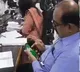 DRO Malola Playing Online Rummy In Collectorate Meeting