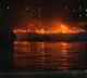 Fire accident in Hussain Sagar