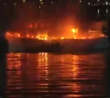 Search on for Hyderabad youth missing after fire on boats in Hussain Sagar lake