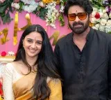 Actress Imanvi tastes Prabhas home food