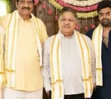 "Aakasamlo Oka Tara," begins with a Pooja ceremony