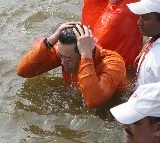 Bhutan King wears saffron kurta takes holy dip at Maha Kumbh
