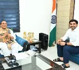 Minister Nara Lokesh Meets Union Minister Rajnath Singh