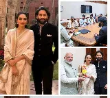 Sobhita Dhulipala gifts PM Narendra Modi a kondapalli bommala doll