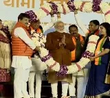 PM Modi arrives BJP Head Quarters in Delhi