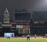 Match stopped after flood lights gone off