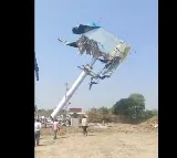 Hydra removing hordings in Hyderabad