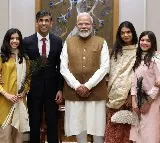 Former UK PM Rishi Sunak, his family meet PM Modi