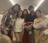 Chiranjeevi Celebrating Wedding Anniversary on Flight