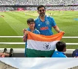Nara Lokesh attends India and Pakistan match in Champions Trophy