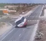 Bus overturned while trying to avoid a bike in Maharashtra