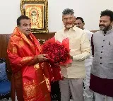 CM Chandrababu Meets Union Minister Nitin Gadkari