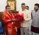 AP CM Chandrababu met union minister Nitin Gadkari