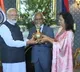 PM Modi gifts 'Maha Kumbh Jal' to Mauritius President in Port Louis