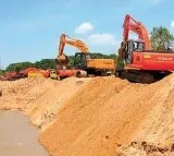 Sand Mafia Built A Rode in Krishna River In Narayanpet District