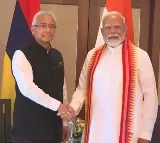 PM Modi meets Pravind Jugnauth, discusses strengthening bilateral ties
