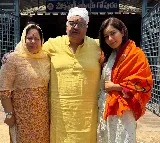 Raashii Khanna and family seeks blessings at Srisailam Temple
