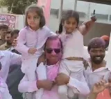 Telangana Former Minister Mallareddy Holi Celebrations