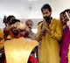 Manchu Vishnu offers prayers at Lord Siva Temple in Kannappa native village