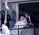 Pope Francis appears at hospital window to render blessing, discharged