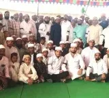 Telangana Muslims Protest Wakf Bill with Black Badges During Ramadan Prayers