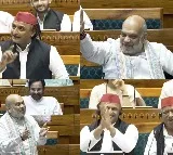 Amit Shah & Akhilesh Yadav’s lighter exchange in LS over party president