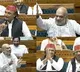 Amit Shah & Akhilesh Yadav’s lighter exchange in LS over party president