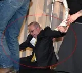 Australian PM Anthony Albanese Falls on Stage