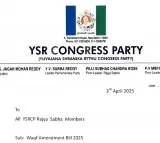 YSRCP denies supporting Waqf (Amendment) Bill in Parliament