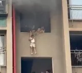 Mother Drops Children From Balcony to Escape Apartment Fire