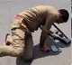 Drunk UP Police Constable Falls on Road with Gun Viral Video