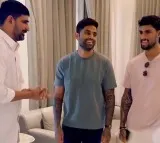 Padi Kaushik Reddy Meets Surya Kumar Yadav and Tilak Varma