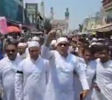 Anti-Pakistan protests after Friday prayers in Hyderabad