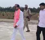 KCR Arrives at Elkathurthy for BRS Silver Jubilee Celebrations