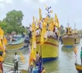 Gratitude Boat Rally Held for Chief Minister Chandrababu in Kakinada