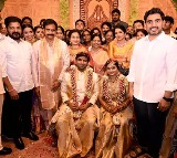 NV Ramana, Venkaiah Naidu, Revanth Reddy Among Guests at Devineni Uma’s Son’s Wedding