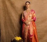 Alia Bhatt Stuns in Nauvari Saree at Mumbai Summit