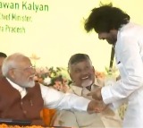 Modi Shares Chocolate with Pawan Kalyan on Stage, Moment Goes Viral