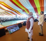 Modis Amaravati Visit Last Minute Helicopter Delay Creates Tension
