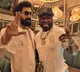 Rana Daggubati poses with 50 Cent, Cuba Gooding Jr. and Flo Rida