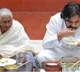 Pawan Kalyan Shares Lunch with 96 Year Old Fan