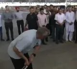 Omar Abdullah Plays Cricket in Relief Camp Amidst India Pakistan Tensions