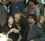 Revanth Reddy and Nagarjuna Sit Side-by-Side at Banquet for Miss World Contestants