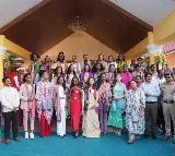 Miss World Contestants Visit Yadadri Lakshmi Narasimha Swamy Temple