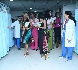 Miss World Contestants Visit Hyderabad Hospital