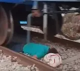 Goods Train Nearly Hits Worker at Timmapur Station Shocking Video