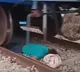 Goods Train Nearly Hits Worker at Timmapur Station Shocking Video
